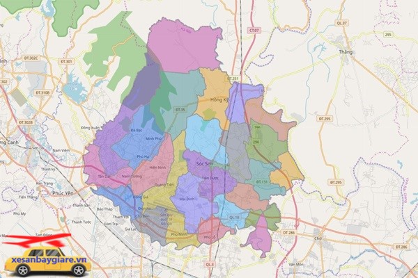 Gọi xe sân bay nội bài huyện Sóc Sơn